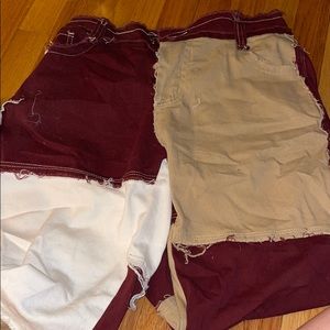 Jaded London Brown patchwork jeans